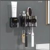 Toothbrush holder /Toothpaste dispenser with 2 cups