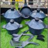 15pcs Diamond Die cast Cookware Set