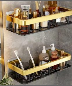 Luxury wall mounted bathroom shelf