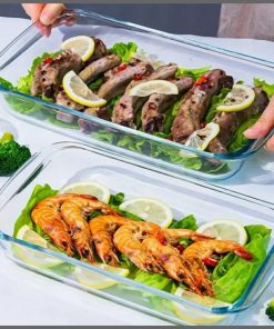 3Pcs Baking & microwaveable glass casserole