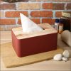 Bamboo lid Napkin Tissue  Holder/ Tissue  Case /Tissue Box for  Home Decoration