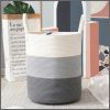 Cotton rope laundry basket woven large storage basket