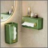 Luxury Diamond Tissue Box Wall-Mounted Acrylic Transparent