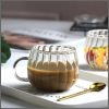 360ml Nordic Ripple Glass Mug Cup 12oz Heat Resistant