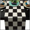 33*235cm Geometric Stripe Linen Table Runner Modern Simple