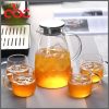 1.5ml Cold/hot water, ice tea , wine ,coffee, milk, juice beverage glass pitcher jug