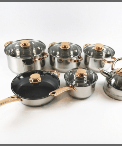 12pcs Yimeitai Stainless Steel Cookware set