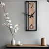 Modern minimalist wooden wall clock