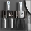 Creative Automatic Toothpaste Squeezer &Toothbrush Holder Set