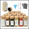 29Pcs Set glass storage jars with bamboo lid