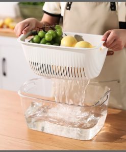 Double layer drain basket