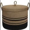 Brown Big Decorative multiple purposes rope Basket