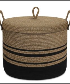 Brown Big Decorative multiple purposes rope Basket