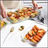 3pcs Baking and microwaveable glass casserole tins
