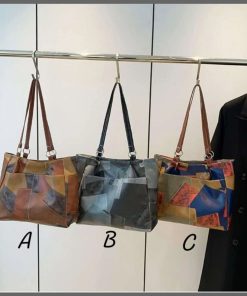 Geometry pattern solid colour underarm shoulder bags