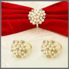 Napkin ring holder with beads
