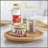 Single layer Bamboo rotating spice rack/Lazy Susan
