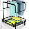 Metallic sink caddy with draining tray