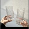 335ml 6Pcs Deli vertical stripe highball glasses
