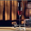 200ml 6Pcs Elegant slanted crystal glasses