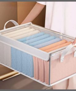 Thick transparent fabric closet organizer