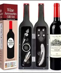 5pcs Bottle Shaped Wine Opener Gift Wine Bottle Corkscrew Set
