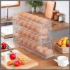 30 Eggs Acrylic 4 layer Rolling egg dispenser