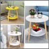 40cm Diameter Modern Double deck side table