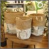 3Pcs  Stackable handmade baskets