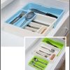 Expandable drawer cutlery organizer