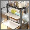 Minimalist Kitchen Countertop dish rack with Drawers