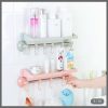 Shelves & hook suction bathroom hanger