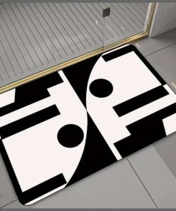 Geometric pattern door/bath mat