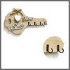 Rustic wood wall mounted key holder