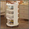 4 tier Multiple purposes Baby Supplies Shelf Whale Cart