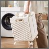 2pcs Foldable laundry Hamper basket with Wheels