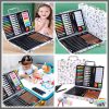 53Pcs set kids drawing art set with water colors