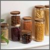 200ml Glass container with a bamboo lid