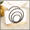 Elegant Metal Napkin Holders with Wooden Base