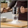 Handheld stainless steel flour sieve