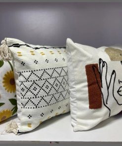 Embroidered Throw pillow case