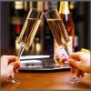 2Pcs Crystal Glass Champagne Cup Home Creative Wine Glasses Cocktail Glass
