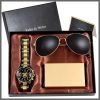 Men gold minimalist luxury gift set