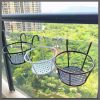 3Pcs Metallic over the balcony flower pot holder