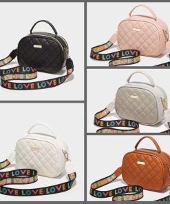 Shell bag, double zipper single shoulder bag
