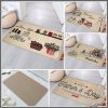 Rubber bottom entry door mat