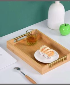 3Pcs Elegant Bamboo Serving Trays