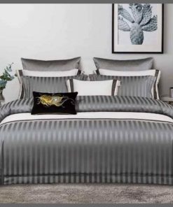 Luxury Cotton Stripped Duvet cover set