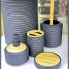 Plastic and bamboo bath luxury bathroom accessories