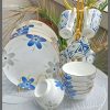 18Pcs Blue combo ceramic dinner set